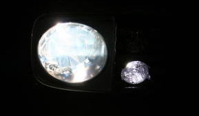 HID ヘッドランプ 点灯